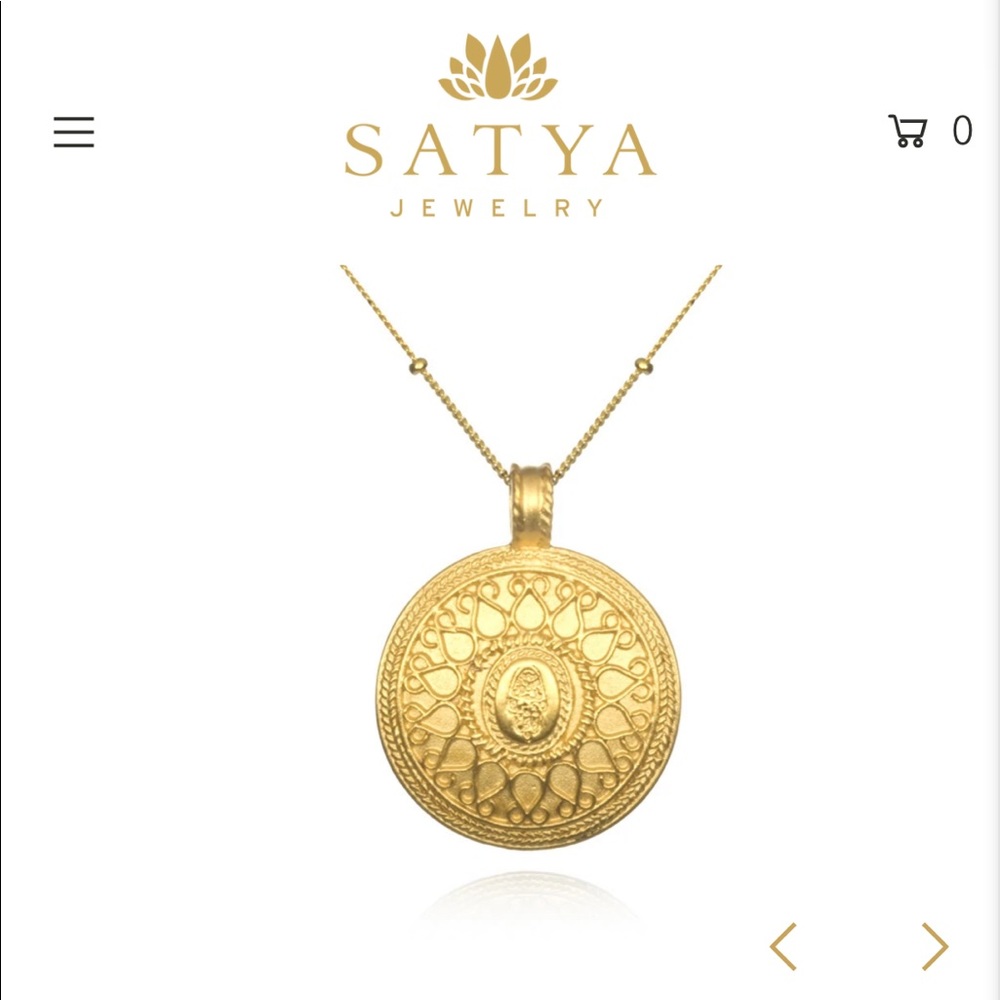 Satya ✨ In the Now gold Hamsa necklace - on site for $128